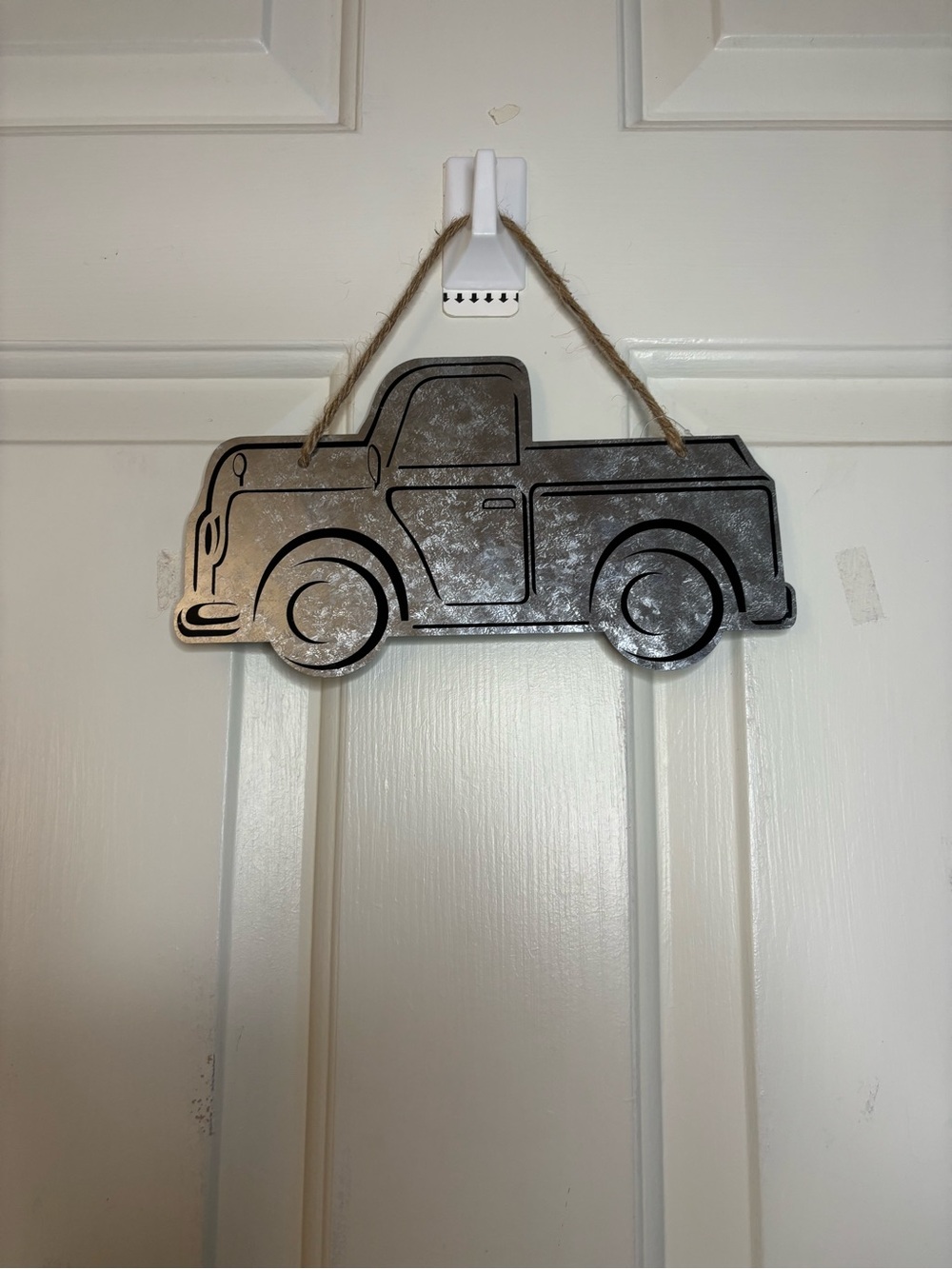 Crafters Square Rustic Metal Truck Wall Hanging - Gray
